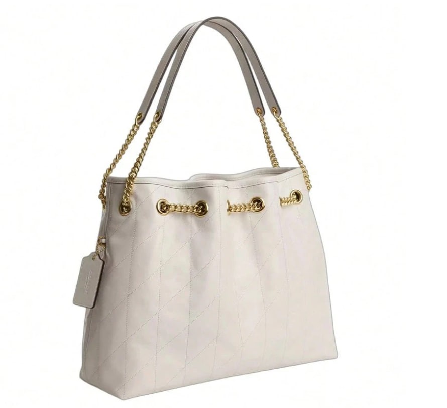 Bolso de hombro para mujer Coach Evelyn Series con logo, modelo CES33IMCHK